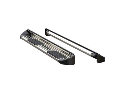 Stainless Side Entry Running Boards without Mounting Brackets; Polished (20-24 Sierra 2500 HD Double Cab)