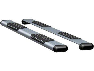 O-Mega II 6-Inch Oval Side Step Bars; Rocker Mount; Silver (15-19 6.0L Sierra 2500 HD Double Cab)