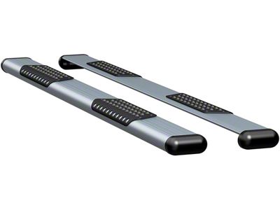 O-Mega II 6-Inch Oval Side Step Bars; Rocker Mount; Silver (15-19 6.0L Sierra 2500 HD Crew Cab)