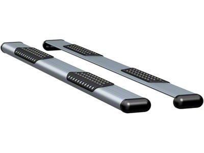 O-Mega II 6-Inch Oval Side Step Bars; Silver (15-19 Sierra 2500 HD Crew Cab)