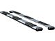 O-Mega II 6-Inch Wheel-to-Wheel Oval Side Step Bars; Silver (15-19 Sierra 2500 HD Double Cab w/ 8-Foot Long Box, Crew Cab w/ 6.50-Foot Standard Box)