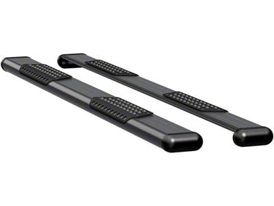 O-Mega II 6-Inch Oval Side Step Bars; Rocker Mount; Textured Black (15-19 6.0L Sierra 2500 HD Crew Cab)