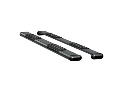 O-Mega II 6-Inch Wheel-to-Wheel Oval Side Step Bars; Textured Black (15-19 Sierra 2500 HD Regular Cab w/ 8-Foot Long Box)