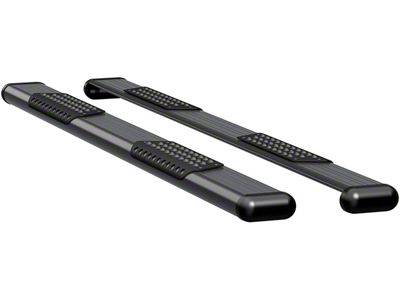 O-Mega II 6-Inch Oval Side Step Bars; Textured Black (20-24 Sierra 2500 HD Crew Cab)