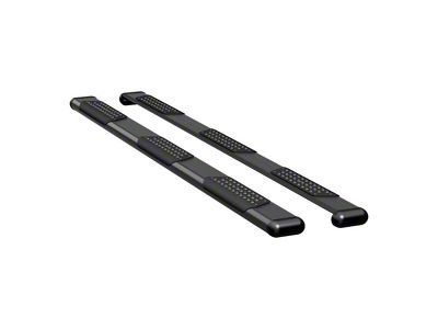 O-Mega II 6-Inch Wheel-to-Wheel Oval Side Step Bars; Textured Black (15-19 Sierra 2500 HD Double Cab w/ 6.50-Foot Standard Box)