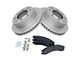 Semi-Metallic 8-Lug Brake Rotor and Pad Kit; Front (12-19 Sierra 2500 HD)