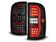 Sequential LED C-Bar Tail Lights; Black Housing; Smoke Lens (15-19 Sierra 2500 HD)