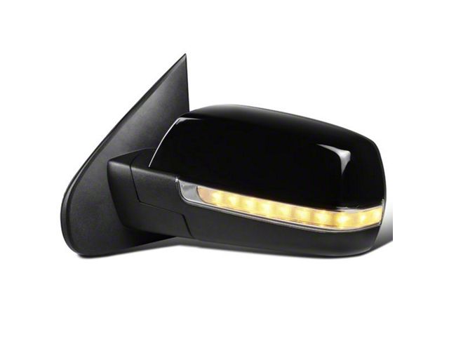 Side Mirror; Driver Side; Gloss Black (14-19 Sierra 2500 HD)