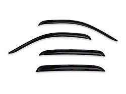 Tape-Onz Sidewind Deflectors; Front and Rear; Smoke (07-14 Sierra 2500 HD Crew Cab)