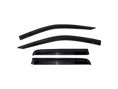 Side Window Deflectors; Smoked (20-24 Sierra 2500 HD Double Cab)