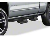 Square Tube Drop Style Nerf Side Step Bars; Matte Black (07-19 Sierra 2500 HD Extended/Double Cab)
