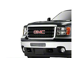 Stainless Steel Billet Lower Grille Insert; Chrome (11-14 Sierra 2500 HD)