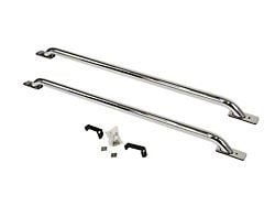 Go Rhino Stake Pocket Bed Rails; Chrome (15-19 Sierra 2500 HD)