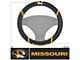 Steering Wheel Cover with University of Missouri Logo; Black (Universal; Some Adaptation May Be Required)