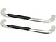 Platinum 4-Inch Oval Side Step Bars; Stainless Steel (07-14 Sierra 2500 HD Regular Cab)