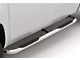 3-Inch Round Bent Nerf Side Step Bars; Polished Stainless (07-19 Sierra 2500 HD Extended/Double Cab)