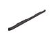 4-Inch Oval Bent Nerf Side Step Bars; Black (07-14 Sierra 2500 HD Crew Cab)