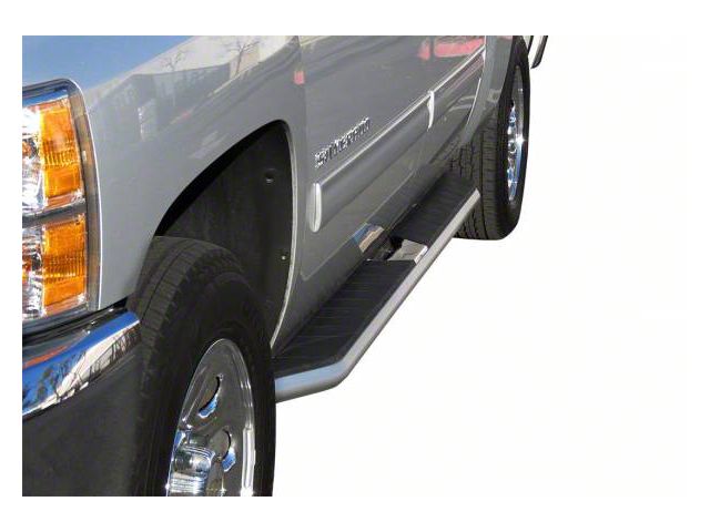 STX300 Running Boards; Stainless Steel (07-19 Sierra 2500 HD Crew Cab)