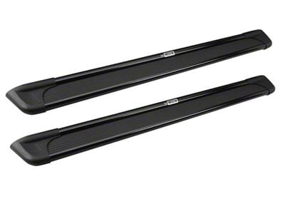 Sure-Grip Running Boards; Black Aluminum (07-14 Sierra 2500 HD Crew Cab)