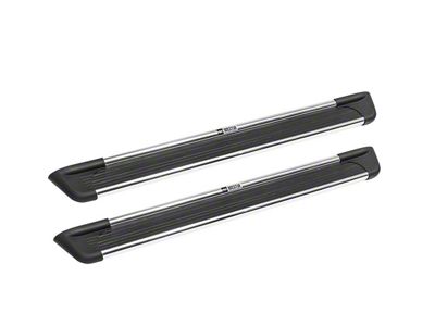 Sure-Grip Running Boards; Brushed Aluminum (07-14 Sierra 2500 HD Extended Cab)