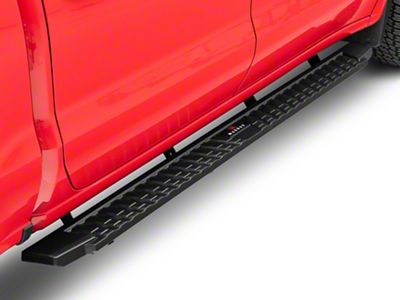 T-Style Running Boards; Black (20-25 Sierra 2500 HD Crew Cab)