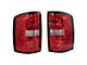 Tail Lights; Chrome Housing; Red Lens (15-19 Sierra 2500 HD w/ Factory Halogen Tail Lights)