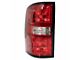 Tail Lights; Chrome Housing; Red Lens (15-19 Sierra 2500 HD w/ Factory Halogen Tail Lights)