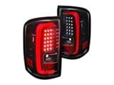 LED Tail Lights; Jet Black Housing; Clear Lens (15-19 Sierra 2500 HD w/ Factory Halogen Tail Lights)