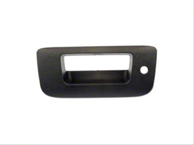Tailgate Handle Bezel; Textured Black; With Keyhole (07-14 Sierra 2500 HD)