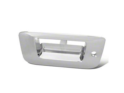 Tailgate Handle Cover with Keyhole; Chrome (07-14 Sierra 2500 HD)