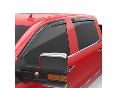 EGR Tape-On Window Visors; Front and Rear; Dark Smoke (15-19 Sierra 2500 HD Crew Cab)