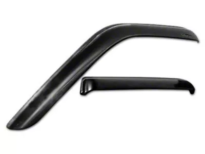 Tape-Onz Sidewind Deflectors; Front and Rear; Smoke (01-06 Sierra 2500 HD Extended Cab)