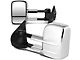 Towing Mirror; Powered; Heated; Chrome; Pair (07-12 Sierra 2500 HD)