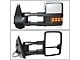 Towing Mirror; Manual; Amber LED Signal; Chrome; Pair (07-14 Sierra 2500 HD)