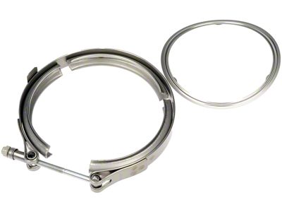 Turbocharger V-Band Clamp; Turbo to Converter (17-23 6.6L Duramax Sierra 2500 HD)