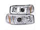 U-Bar Projector Headlights; Chrome Housing; Clear Lens (01-06 Sierra 2500 HD)