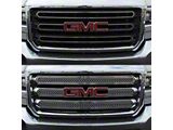 Upper Grille Overlay; Chrome (15-19 Sierra 2500 HD)