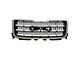 Upper Replacement Grille; Chrome and Dark Matte Gray (11-14 Sierra 2500 HD)