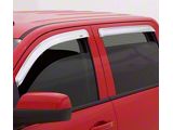 Ventvisor Window Deflectors; Front and Rear; Chrome (20-25 Sierra 2500 HD Double Cab)