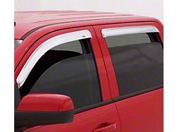 Ventvisor Window Deflectors; Front and Rear; Chrome (20-25 Sierra 2500 HD Double Cab)