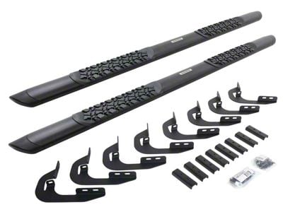 Go Rhino V-Series V3 Running Boards; Textured Black (15-19 Sierra 2500 HD Crew Cab)