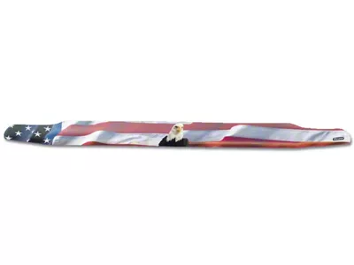 Vigilante Premium Hood Protector; American Flag with Eagle (01-06 Sierra 2500 HD)