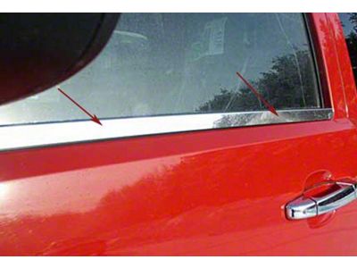 Window Sill Trim; Polished (07-14 Sierra 2500 HD Regular Cab)