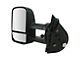 180 Degree Swing Powered Heated Manual Folding Towing Mirror; Driver Side (07-14 Sierra 3500 HD)
