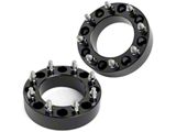 2-Inch Pro Billet Wheel Spacers; Black (11-25 Sierra 3500 HD SRW)