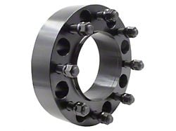 2-Inch Steel Hubcentric 8-Lug Wheel Spacers; Black (11-25 Sierra 3500 HD SRW)