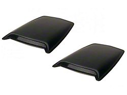 2-Piece Eclipse Hood Scoops; Smooth Black; Medium (07-14 Sierra 3500 HD)