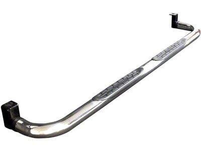 Go Rhino 3-Inch 4000 Series Cab Length Side Step Bars; Polished (20-25 Sierra 3500 HD Crew Cab)