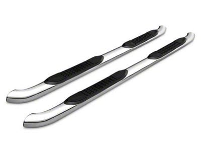 3-Inch Round Side Step Bars; Stainless Steel (07-19 Sierra 3500 HD Crew Cab)