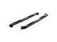3-Inch Stainless Round Side Step Bars; Black (07-19 Sierra 3500 HD Crew Cab)